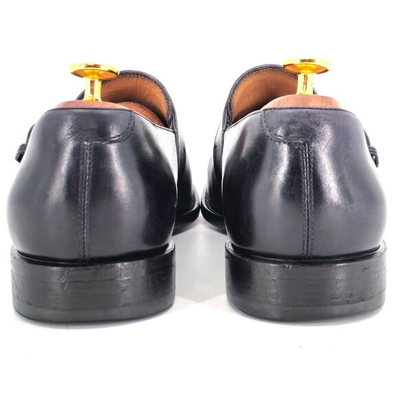 Salvatore Ferragamo Italy Tramezza 8.5 Black Calf Monk Strap Loafers Dress Shoes - Picture 5 of 10